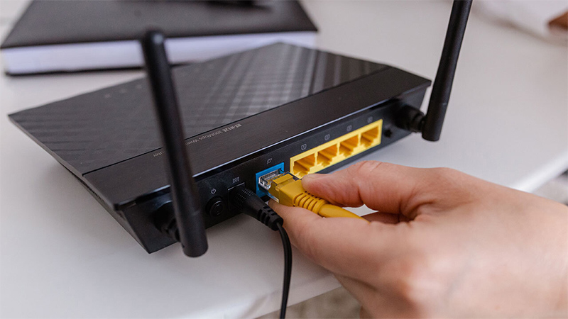 Kiểm tra lại dây cáp và router